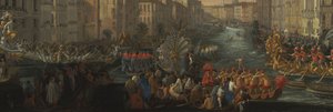 Regatta på Canal Grande til ære for Frederik IV, konge af Danmark